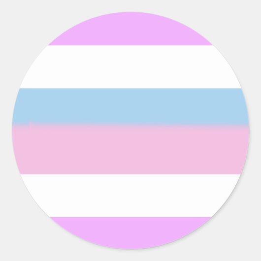 Intersex Pride Flag Ronde Sticker (Voorkant)