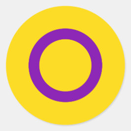 Intersex Pride Flag Ronde Sticker