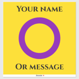 Intersex Pride flag Sticker
