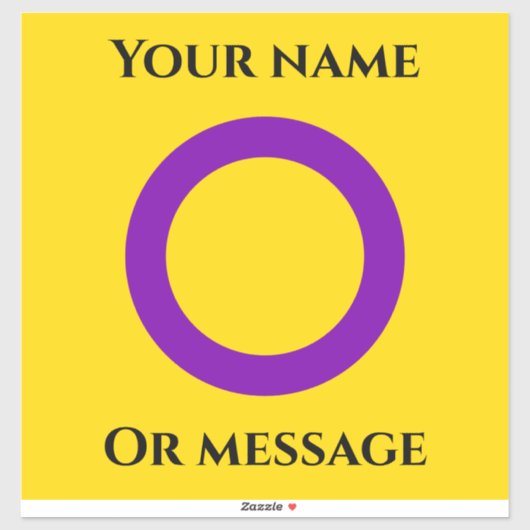 Intersex Pride flag Sticker (Vel)