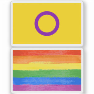 Intersex Pride Flag Sticker