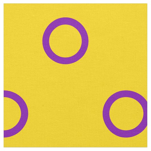 Intersex Pride flag Stof (Close Up)