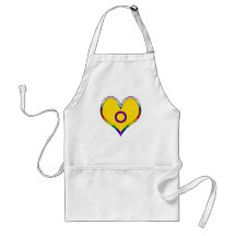 Intersex Pride Heart Adult Schort