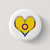 Intersex Pride Heart Button (Voorkant)