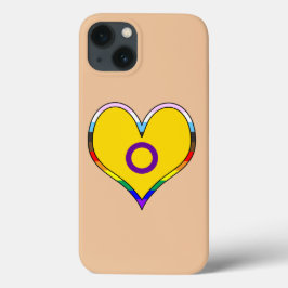 Intersex Pride Heart Hoesje-Mate iPhone Case