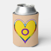 Intersex Pride Heart Koelbox Blikjeskoeler (Blikje Voorkant)