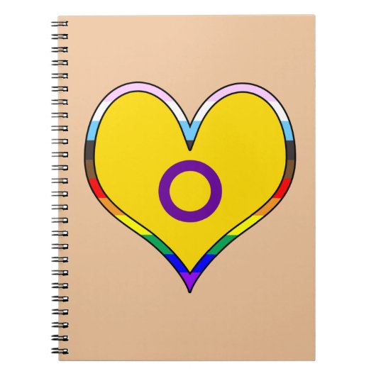 Intersex Pride Heart Notitieboek (Voorkant)