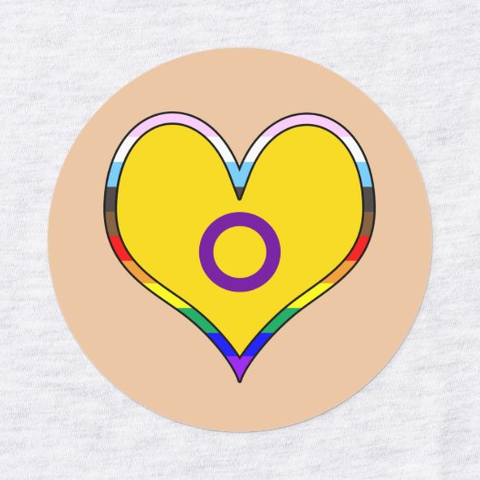 Intersex Pride Labels (Design 2)