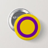 Intersex Pride Ronde Button 5,7 Cm (Voorkant /achterkant)