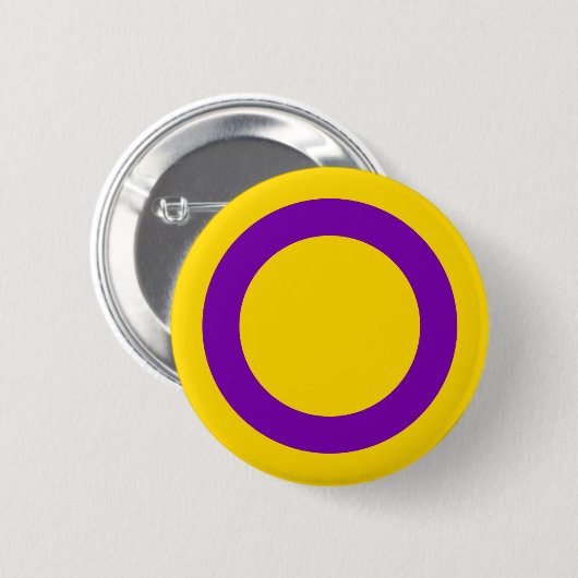 Intersex Pride Ronde Button 5,7 Cm (Voorkant /achterkant)