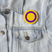 Intersex Pride Ronde Button 5,7 Cm (In situ)