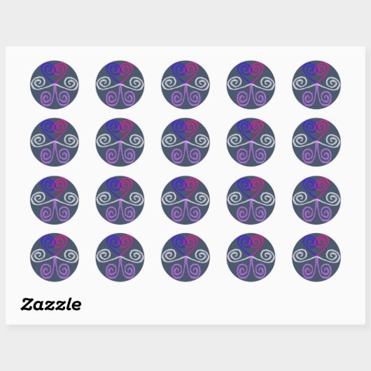 Intersex Pride Ronde Sticker (Vel)
