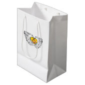 Intersex Pride Skeleton Halloween Gothic Hartklass Medium Cadeauzakje (Voorkant Gekanteld)