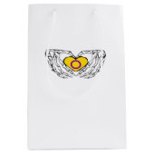 Intersex Pride Skeleton Halloween Gothic Hartklass Medium Cadeauzakje (Voorkant)