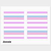 Intersex Pride Stripes Rechthoekige Sticker (Vel)