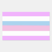Intersex Pride Stripes Rechthoekige Sticker (Voorkant)