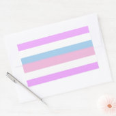 Intersex Pride Stripes Rechthoekige Sticker (Envelop)