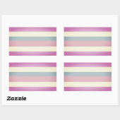 Intersex Pride Stripes Rechthoekige Sticker (Vel)