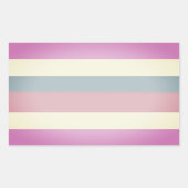 Intersex Pride Stripes Rechthoekige Sticker (Voorkant)