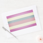 Intersex Pride Stripes Rechthoekige Sticker (Envelop)