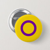 Intersex Pride Vlag LGBT Pride Ronde Button 5,7 Cm (Voorkant /achterkant)