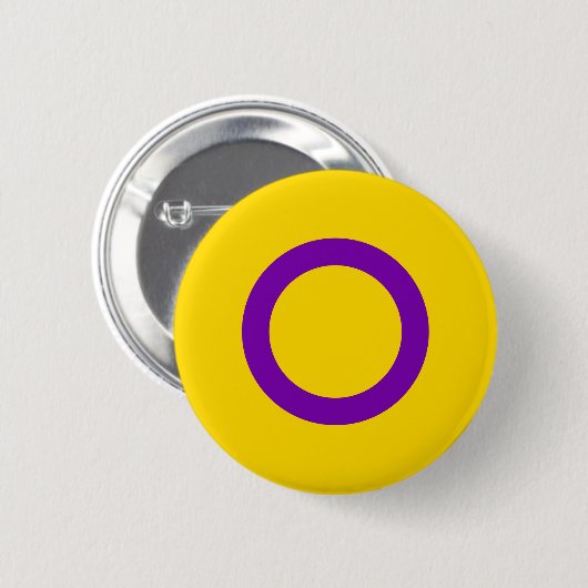 Intersex Pride Vlag LGBT Pride Ronde Button 5,7 Cm (Voorkant /achterkant)
