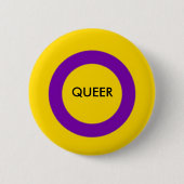 Intersex Queer Pride Button (Voorkant)