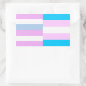 Intersex/trans pride vlaggen sticker (Tas)