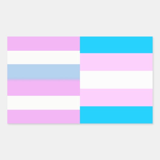 Intersex/trans pride vlaggen sticker (Voorkant)