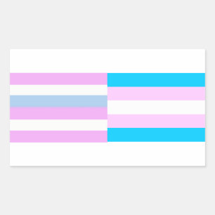 Intersex/trans pride vlaggen sticker