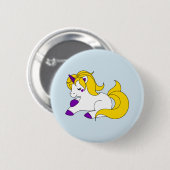 Intersex unicorn ronde button 5,7 cm (Voorkant /achterkant)