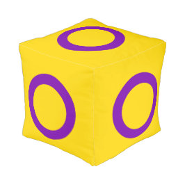 Intersex-vlag Cube Pouf Poef
