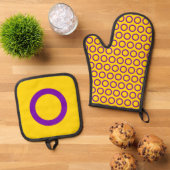 Intersex Vlag Oven Mitt & Pot Houder Set (Top down)