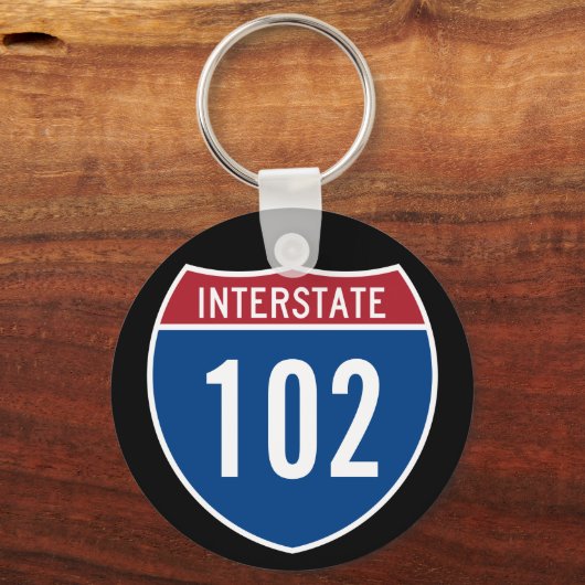 Interstaat 102 sleutelhanger (Voorkant)