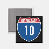 Interstaat 10 magneet (Voorkant / Achterkant)