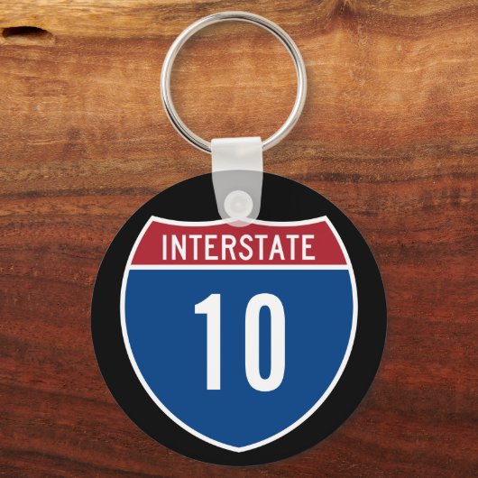 Interstaat 10 sleutelhanger (Voorkant)