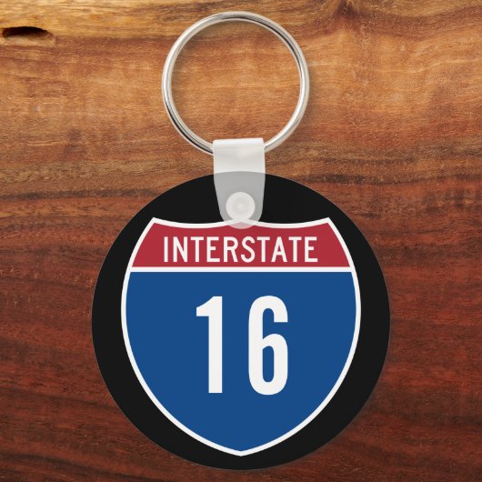 Interstaat 16 sleutelhanger (Voorkant)