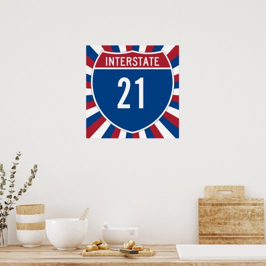 Interstaat 21 poster (Keuken)