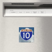 Interstate 10 Highway Shield, Clouds and Sky Magneet (Insitu (Vaatwasser))