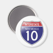 Interstate 10 New Mexico Magnet (Voorkant / Achterkant)