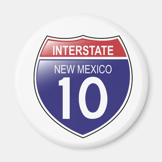 Interstate 10 New Mexico Magnet (Voorkant)