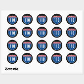 Interstate 110 ronde sticker (Vel)
