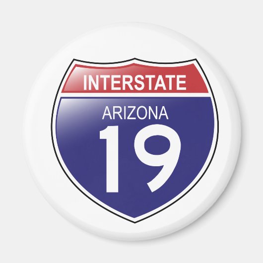 Interstate 19 Arizona Magnet (Voorkant)