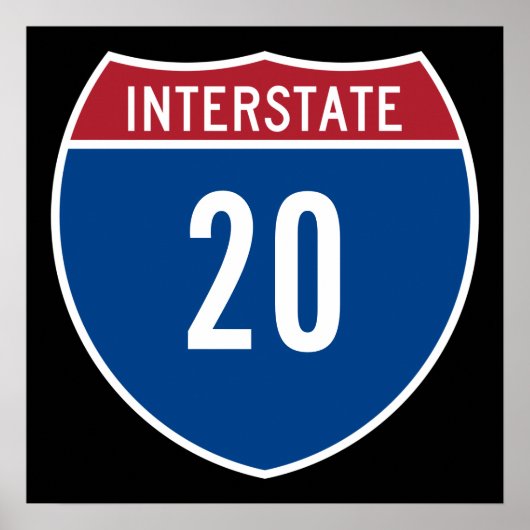 Interstate 20 poster (Voorkant)