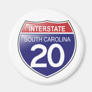 Interstate 20 South Carolina Magnet