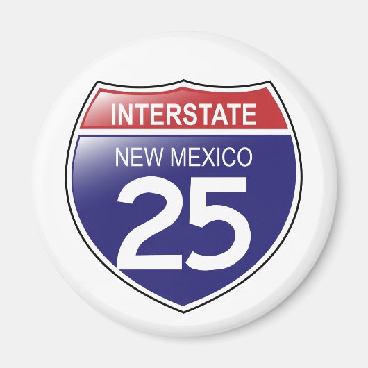 Interstate 25 in New Mexico Magnet (Voorkant)