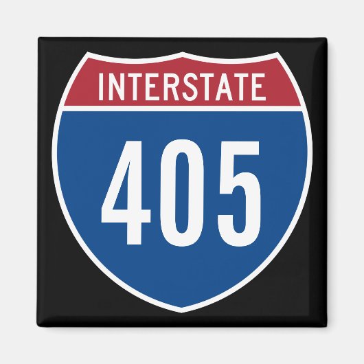 Interstate 405 magneet (Voorkant)