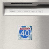 Interstate 40 Shield Magneet (Insitu (Vaatwasser))