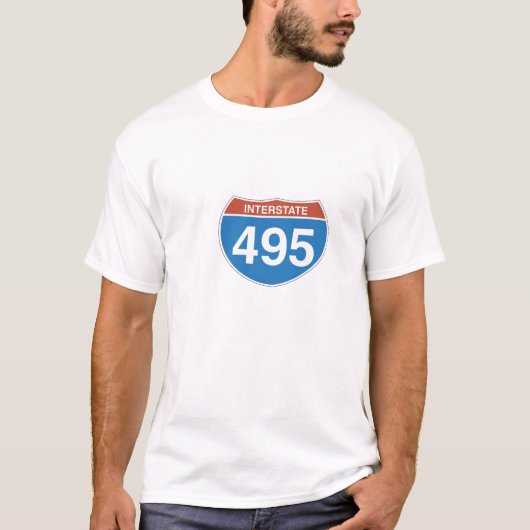 Interstate 495 Mannen T-shirt (Voorkant)
