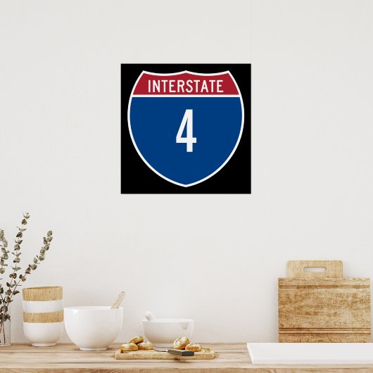 Interstate 4 poster (Keuken)